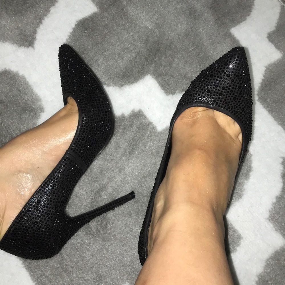 Steve Madden Bk crystal Heels
